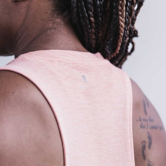 NWT Women’s High Neck Ombré Tank - XS - Dip Dye Peach (Orange) - Picture 2 of 7